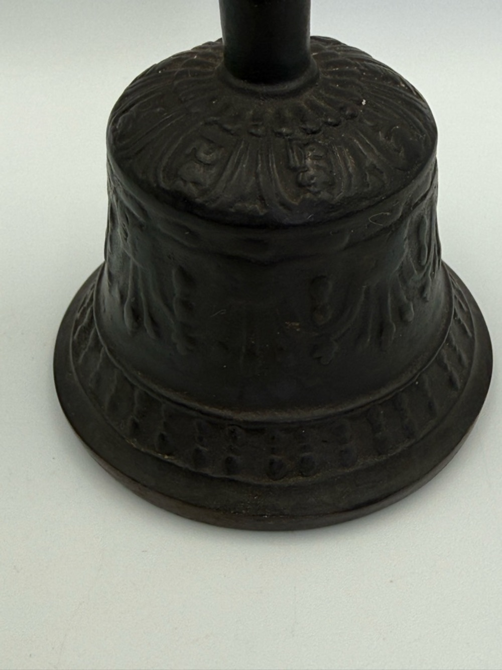 Antique Black Metal Tibetan Buddhist Ceremonial Ritual Prayer Bell - Picture 4 of 8